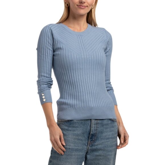 RAFIANA Ribbed Pull Over Sweater - Picture 1 of 3